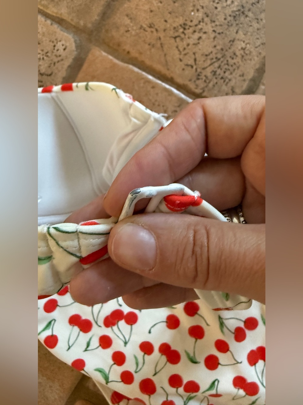 Good American Demi Balconette Bikini Top and Bottoms in Cherry - Picture 8 of 12
